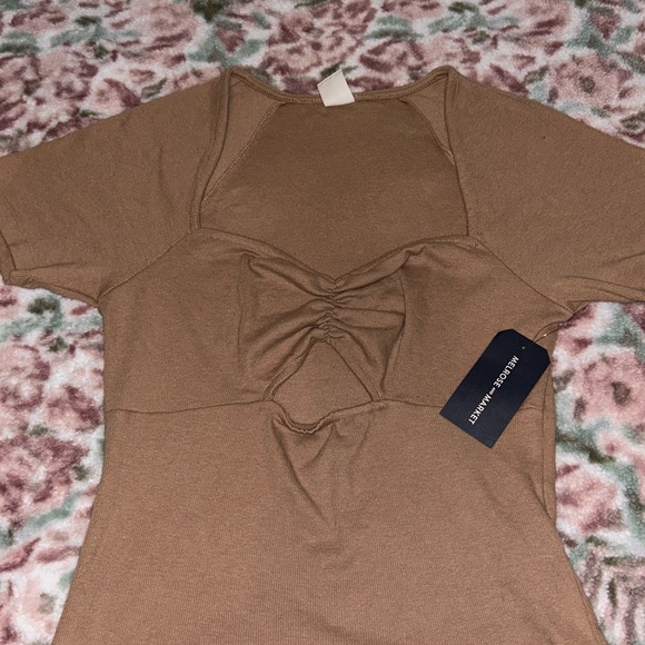Bodysuit Melrose And Market – Rose, Dentelle, Laçage, Taille M – Neuf Avec étiquettes